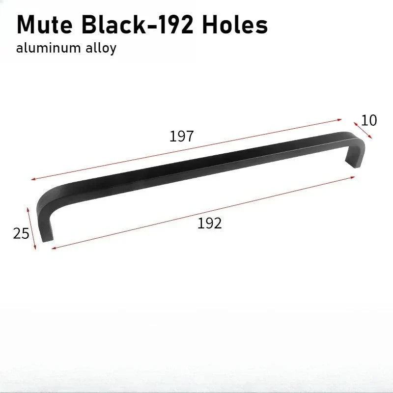 Black & Gold Aluminum Cabinet Handles | Drawer & Door Pulls