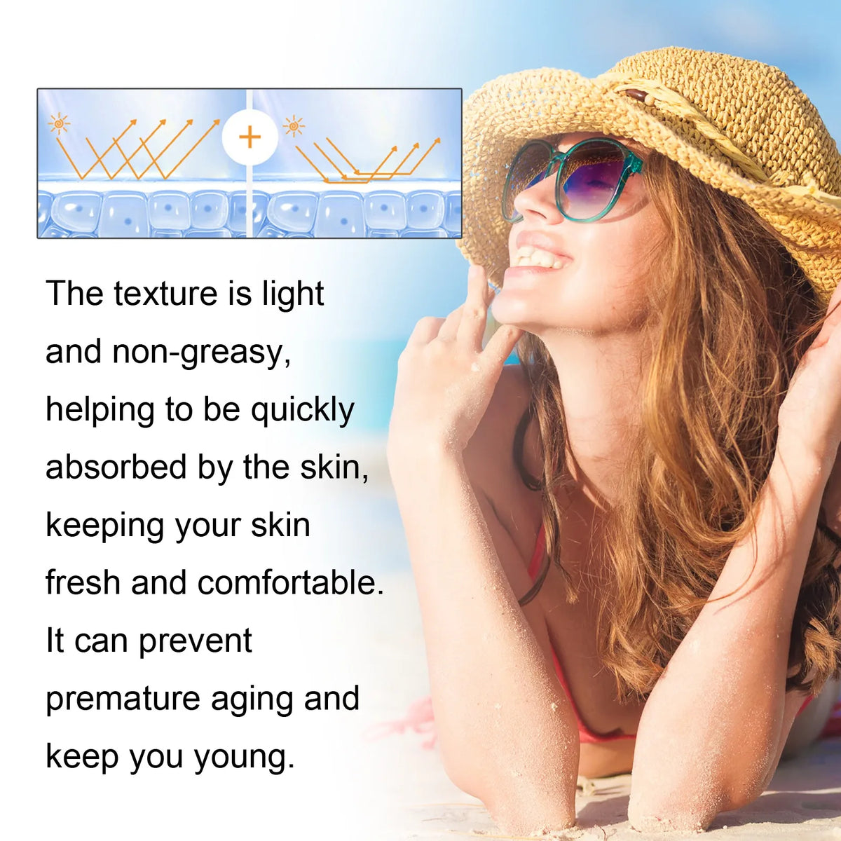 SPF 100 Hydrating Sunscreen Lotion | UVA UVB Protection 50g