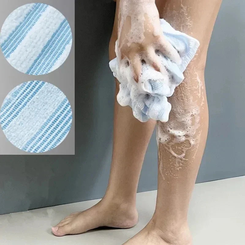 2-Pack Ultra-Long Exfoliating Back Scrubber Towels – Silver-Ion