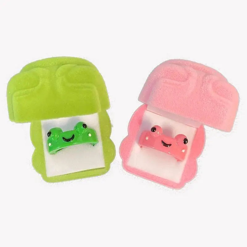 Cute Cartoon Frog Ring – Best Friend & Couple Pairing Gift