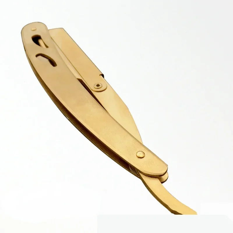 Foldable Stainless Steel Straight Razor – Vintage Barber Blade