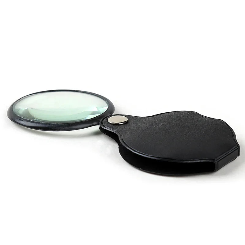 Mini 5X Folding Magnifying Glass – Portable Hand Loupe