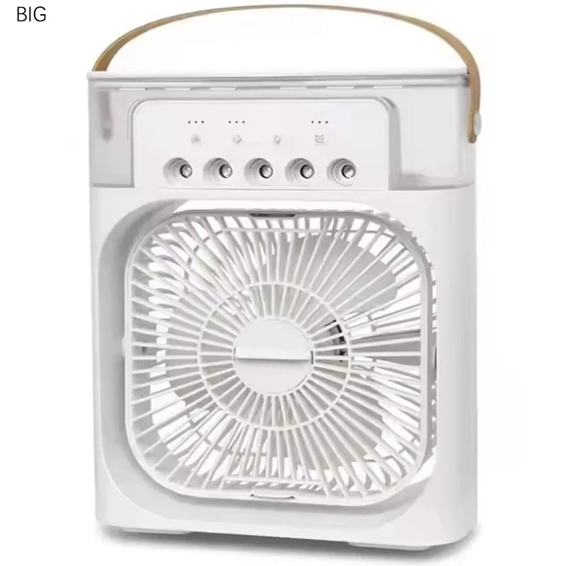 USB Rechargeable Portable Cooling Fan with LED Light | ROFAELEC