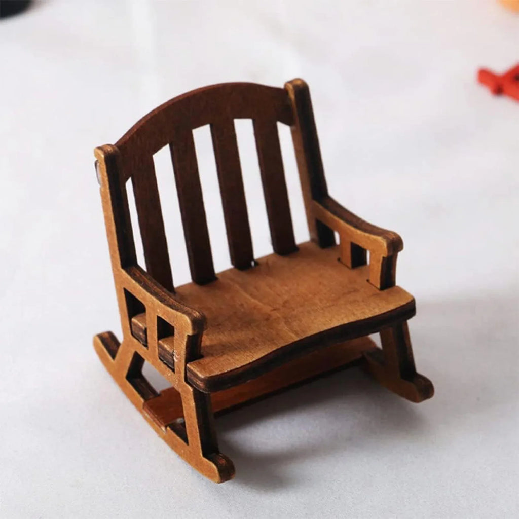 Christmas Miniature Wooden Chair Ornaments | Doll House Décor