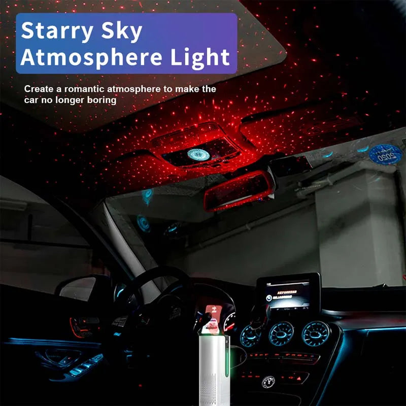 Portable Car Air Purifier – HEPA, Ionizer & UV Filter