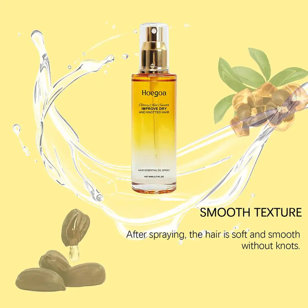 Hair Essential Oil Spray – Smooths Dry & Frizzy Hair 80ml