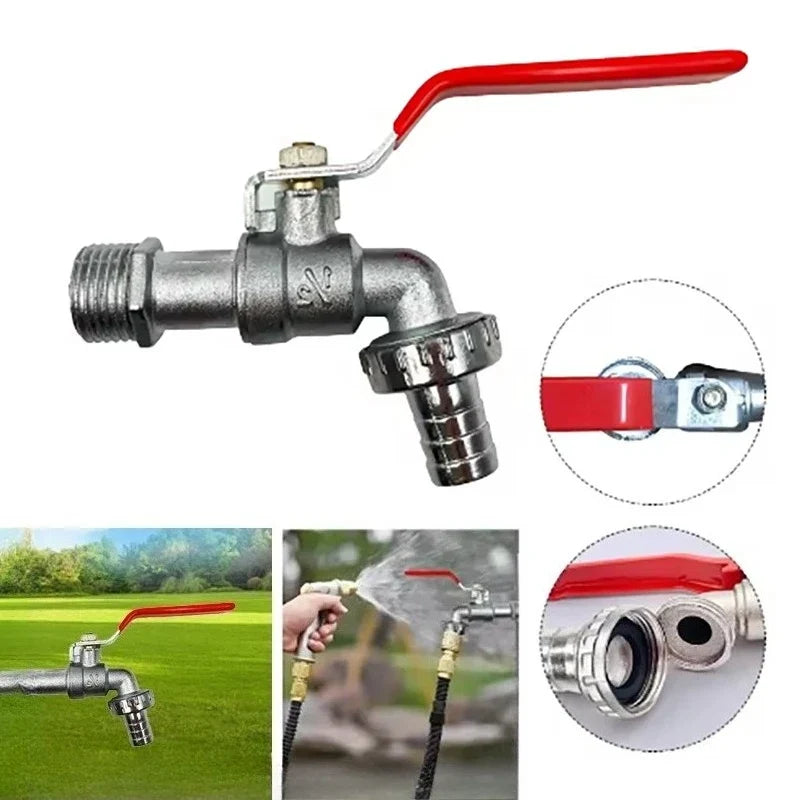Single Control IBC Ton Bucket Accessories Zinc Alloy Faucet 1 2-3