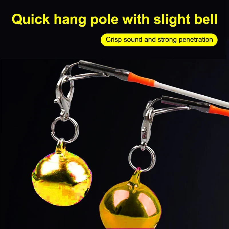 Quick-Clip Fishing Bell Alarms 10/20 Pack – Night & Ice Fishing
