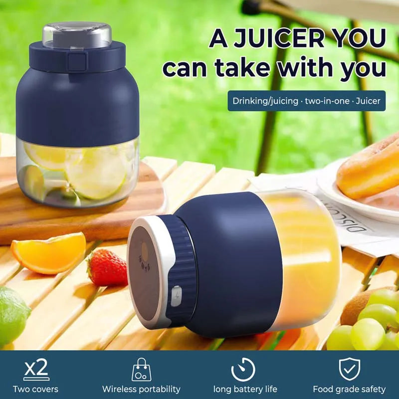 Portable USB Rechargeable Electric Juicer Cup 500ml Blender