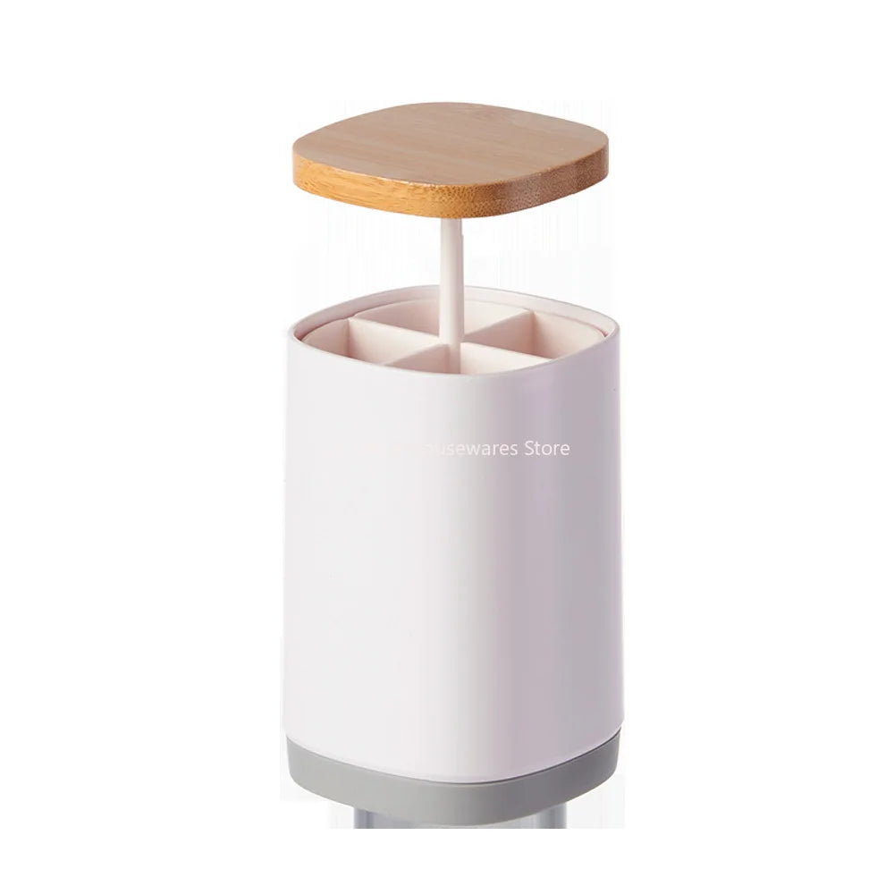 Household Creative Press-type Toothpick Box Large-capacity Grid Tube