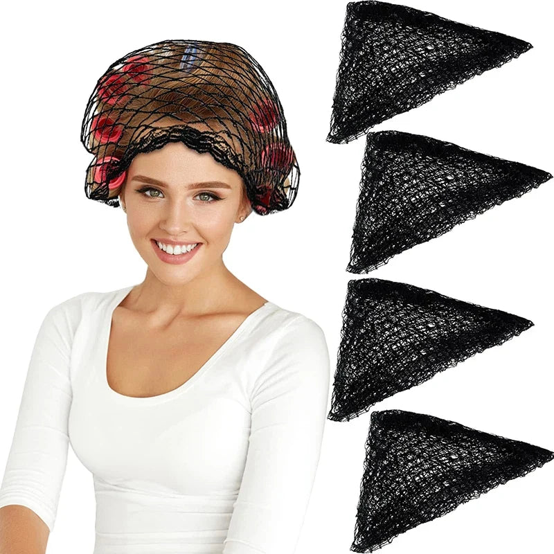 Women's Triangular Mesh Sleep Hair Net | Breathable & Elastic