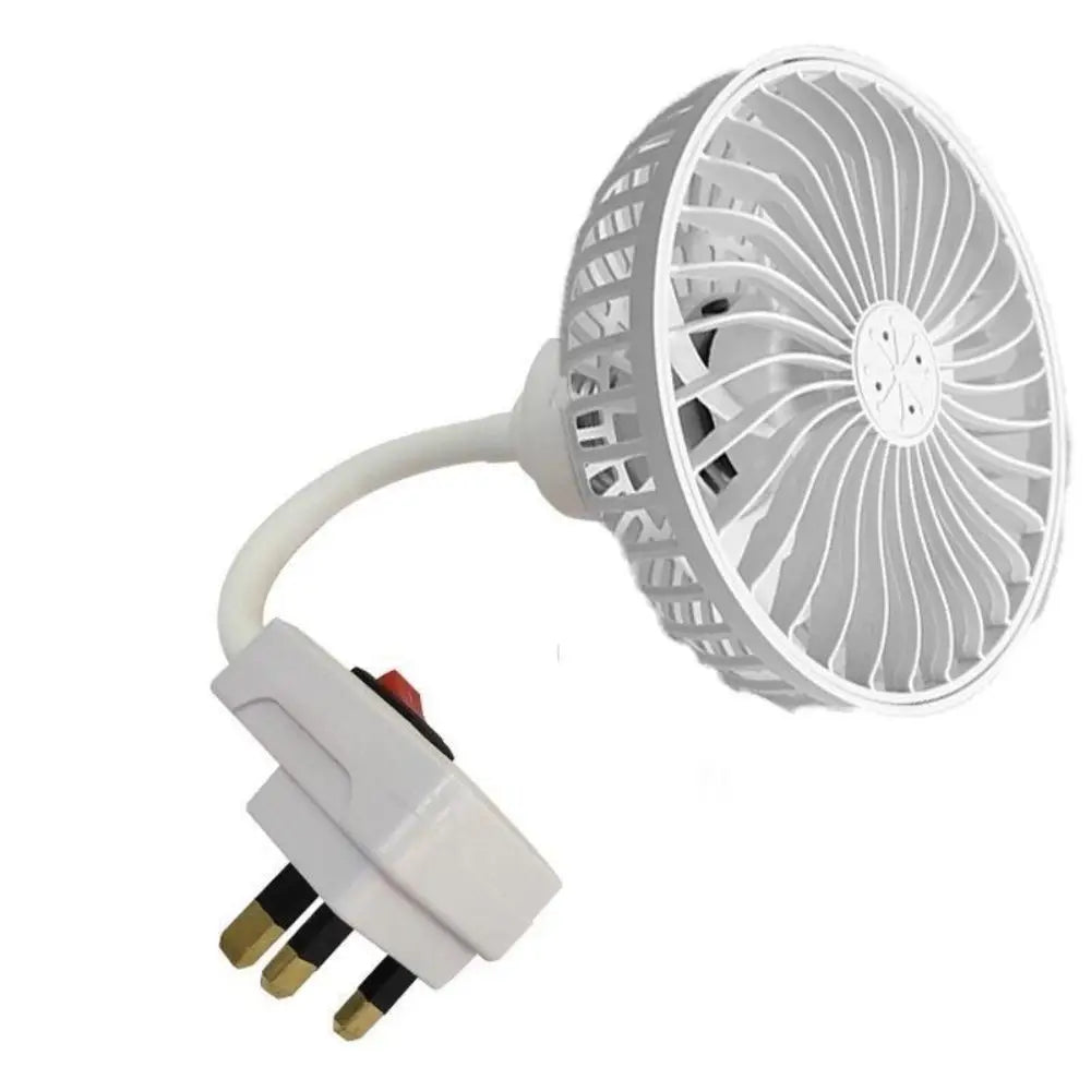360° Rotatable Wall Socket Fan – Low Noise, Energy Saving