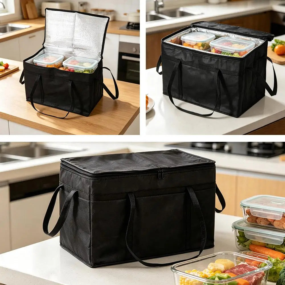 77L Insulated Thermal Tote Bag – Large Cooler Bag for Food