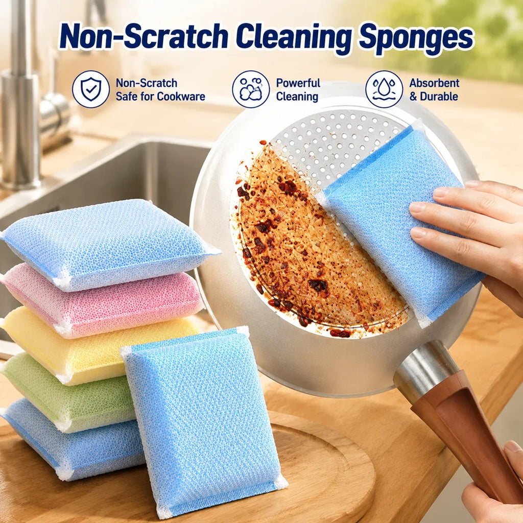 Double-Sided Kitchen Scrubber Sponge | Dishes, Pots & Pans
