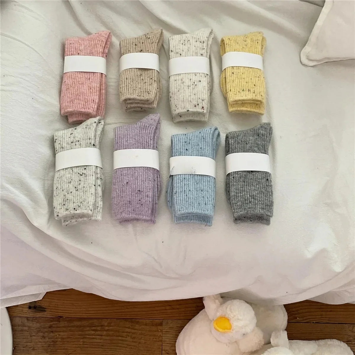 Thick Wool Blend Mid-Tube Socks | Warm Winter Women's Socks