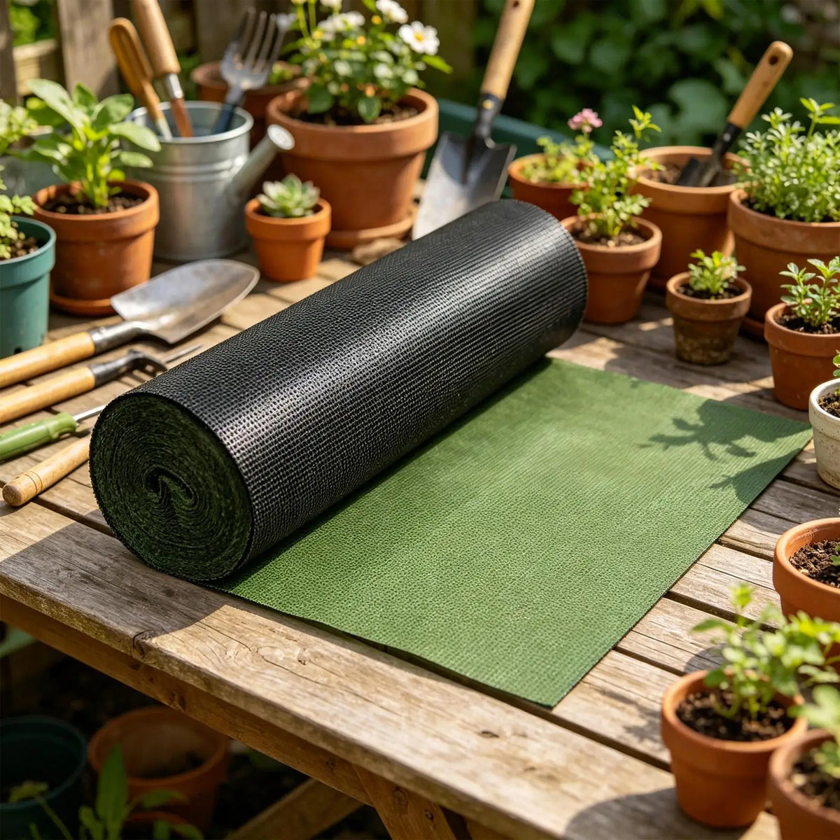 Garden Ground Cloth Grass Barrier Landscape Fabric Breathable Sun
