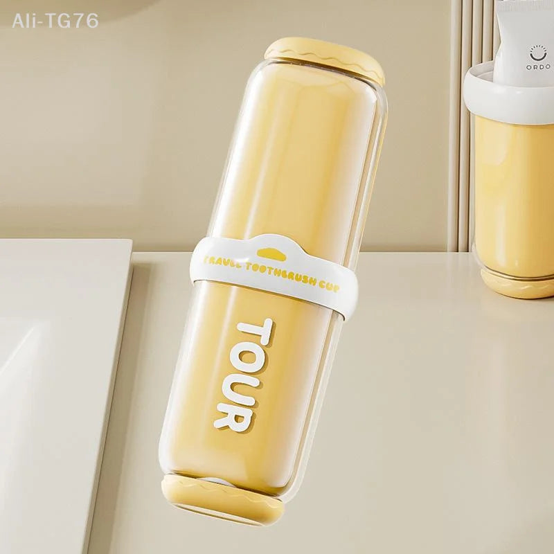 Portable Travel Toothbrush Cup & Storage Organizer Set