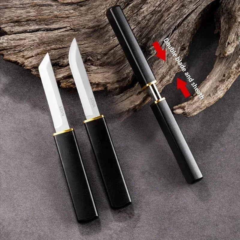 2-in-1 Stainless Steel Mini Fruit Knife – Sharp & Portable