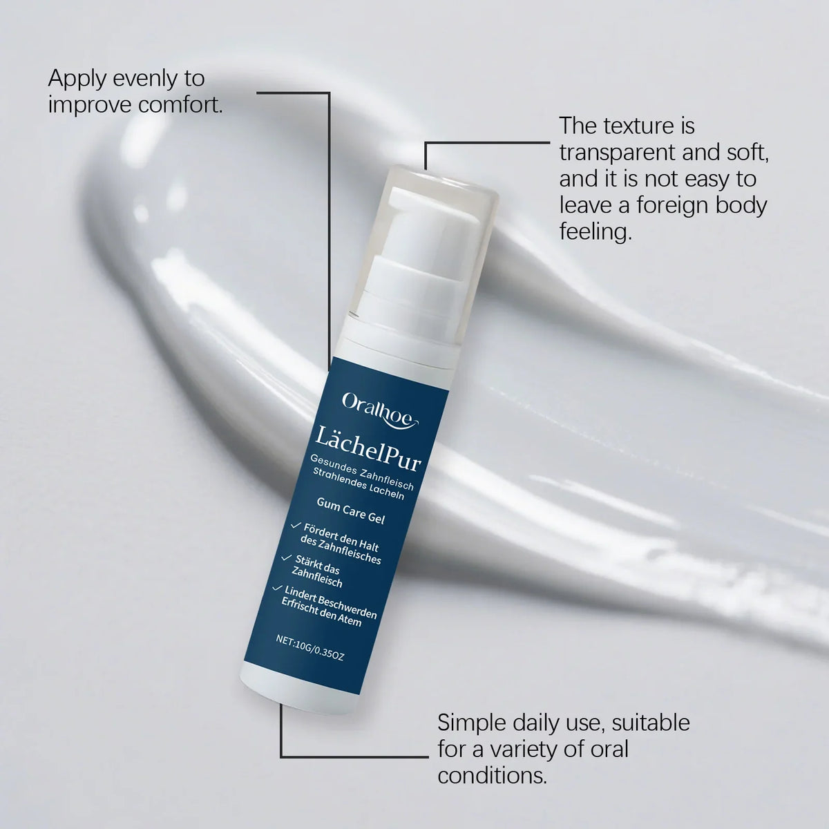 Gum Repair Gel Toothpaste – Fresh Breath, Whitening & Tartar Care