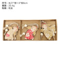 Christmas Decorations Wooden Elderly Snowman Combination Hanging Tree