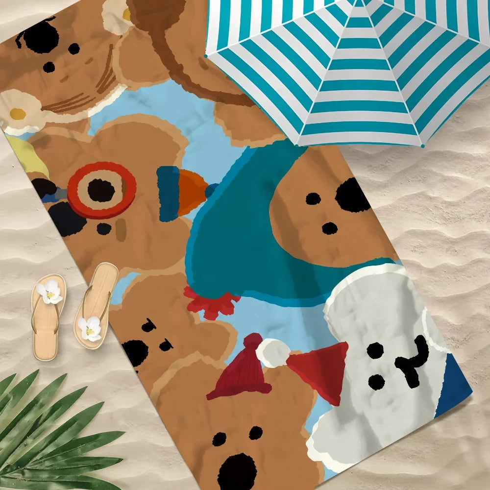 D-Dinotaeng Quokka Quick-Dry Beach Towel | Travel & Sports