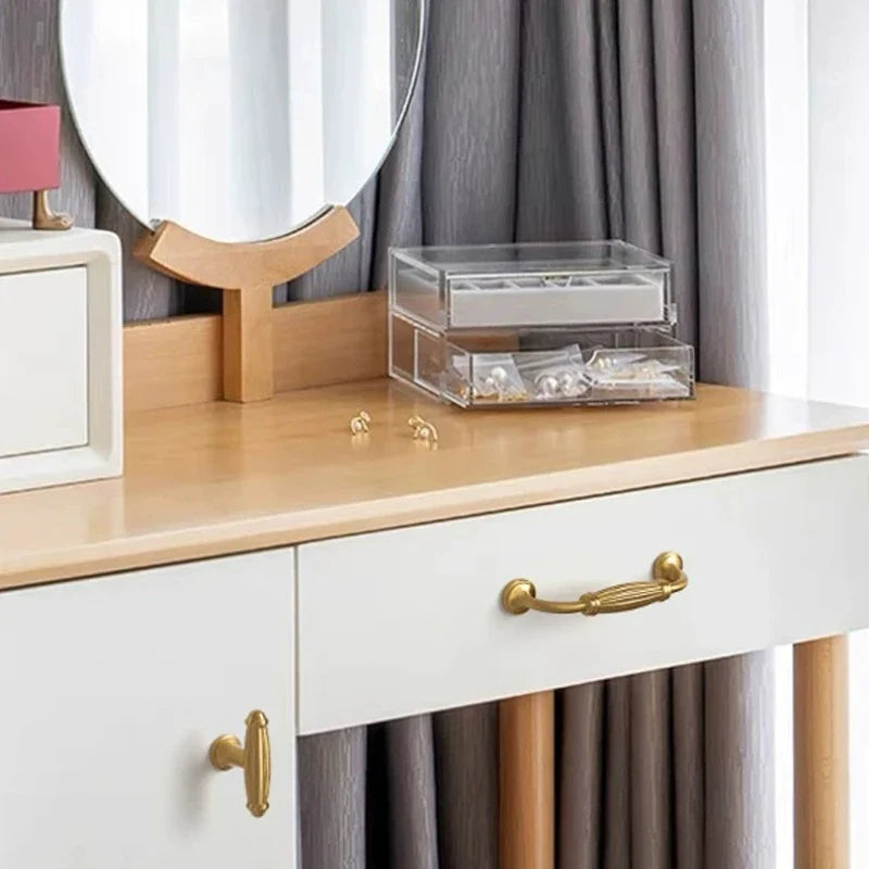 Brass French Cabinet Handle | Gold European Luxury Drawer Pull