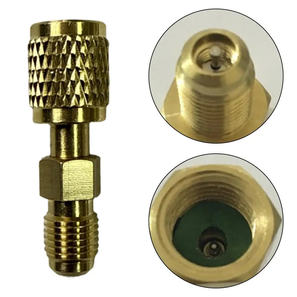 R32 R454B 1/4" SAE Left Hand Thread Adapter – Reverse Fitting