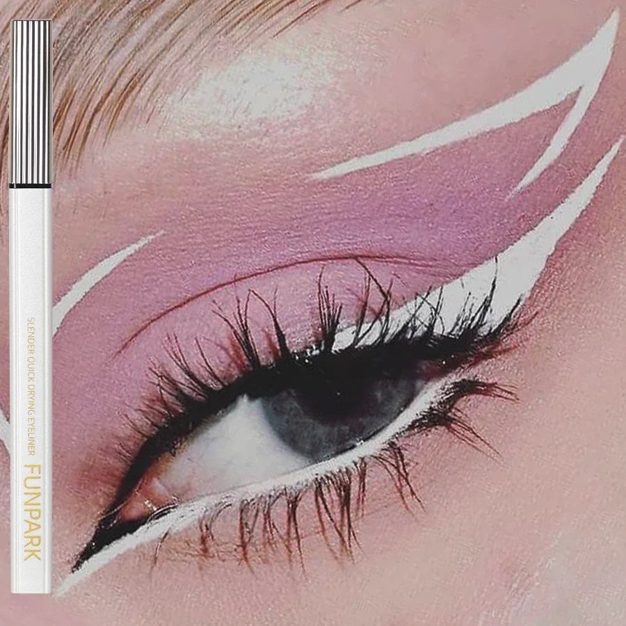 FUNPARK White Matte Liquid Eyeliner – Waterproof & Long-Lasting