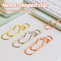 Heart Metal Pen Clip Holders for Notebooks & Journals – 8 Pack