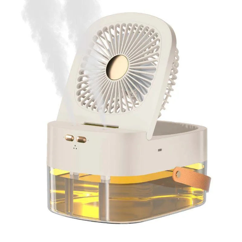 ROFAELEC 2-in-1 Humidifier Cooling Fan 2.5L | Remote & Night Light