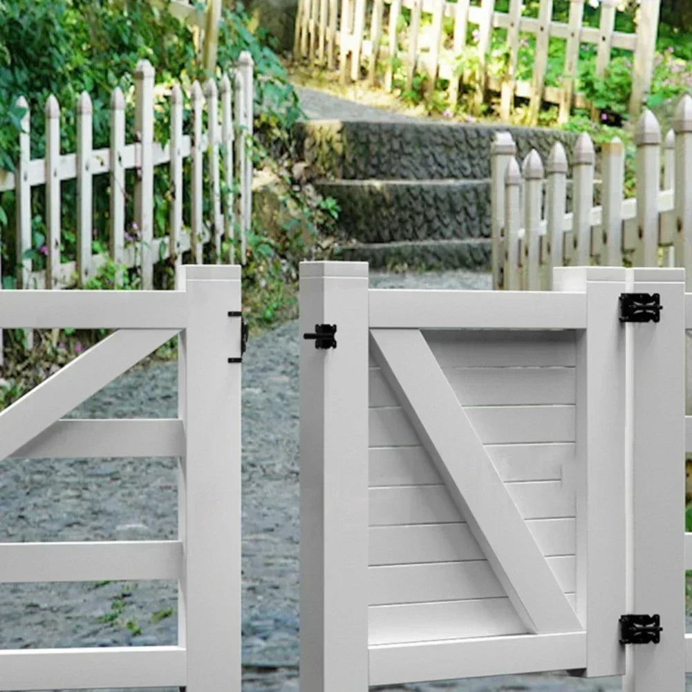 Stainless Steel Fence Gate Hinges Set | Garden Door Hardware