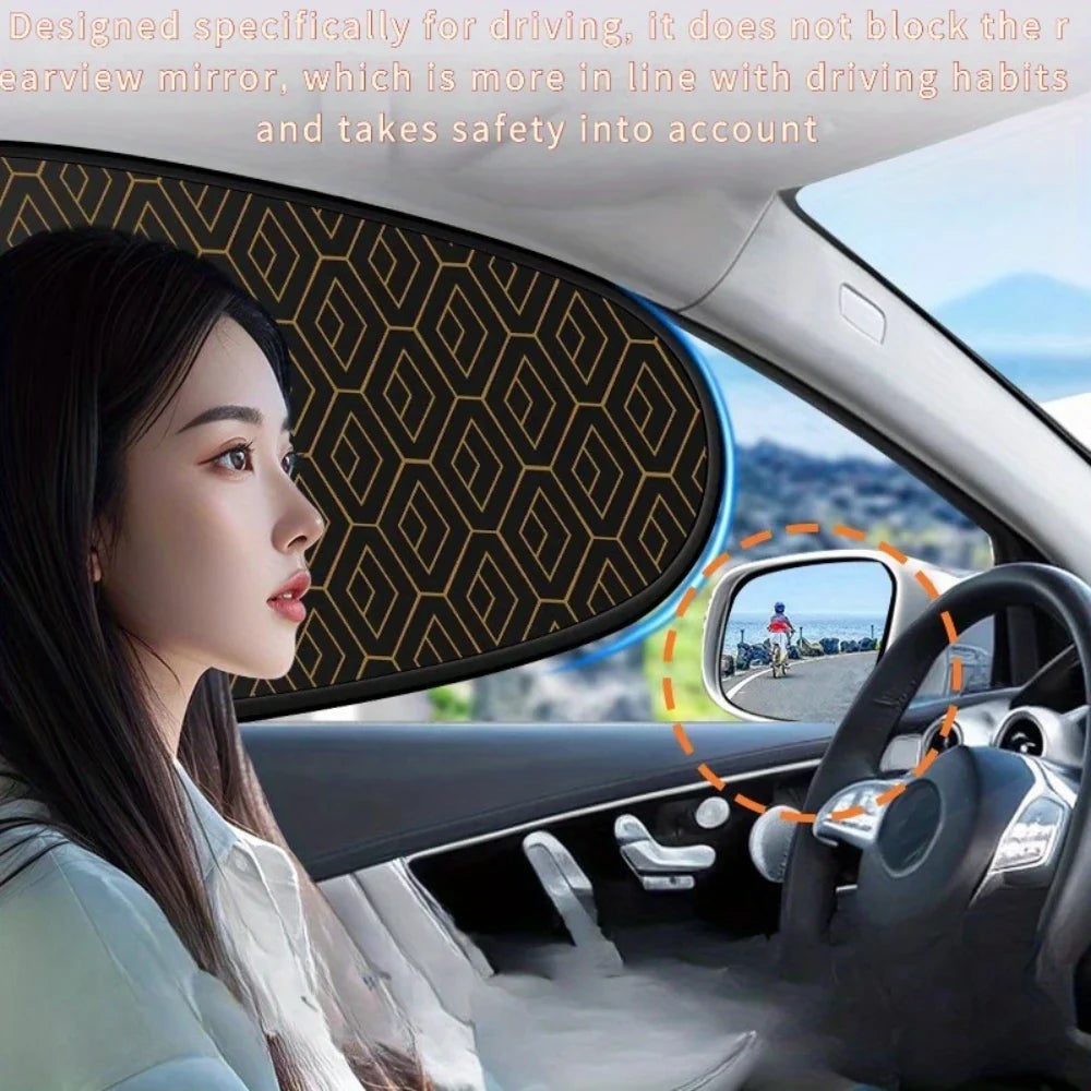 Foldable Car Side Window Sun Shade – 5-Layer UV Cover