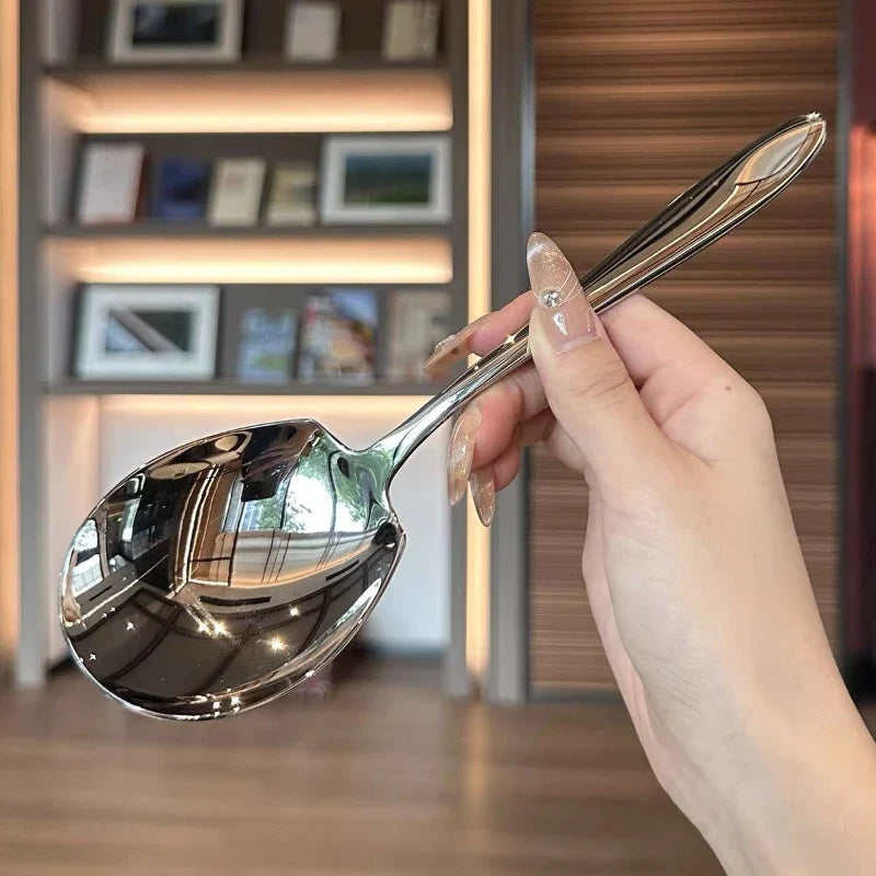 Stainless Steel Large Serving Spoon | Mirror Polished
