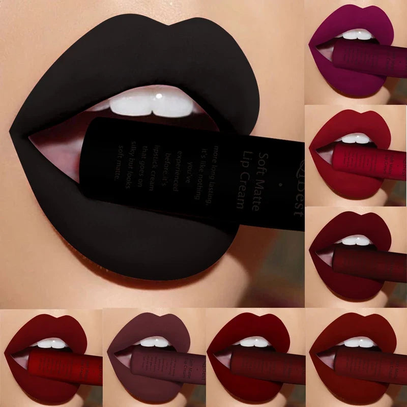 QIBEST Matte Liquid Lipstick – Waterproof Velvet Lip Tint