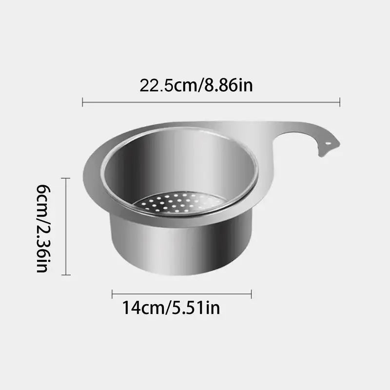 Basket Swan Drain Rack Stainless Steel Sink Food Catcher Kitchen