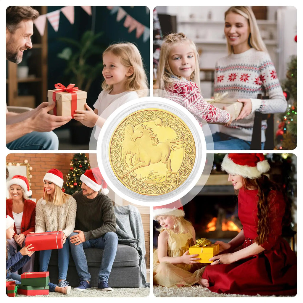 Year of the Horse 3D Commemorative Coin – Lucky New Year Gift