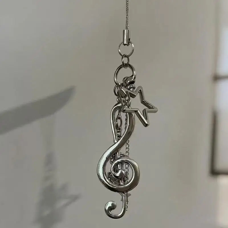 Y2K Musical Notes Guitar Keychain – Bag Charm & Pendant