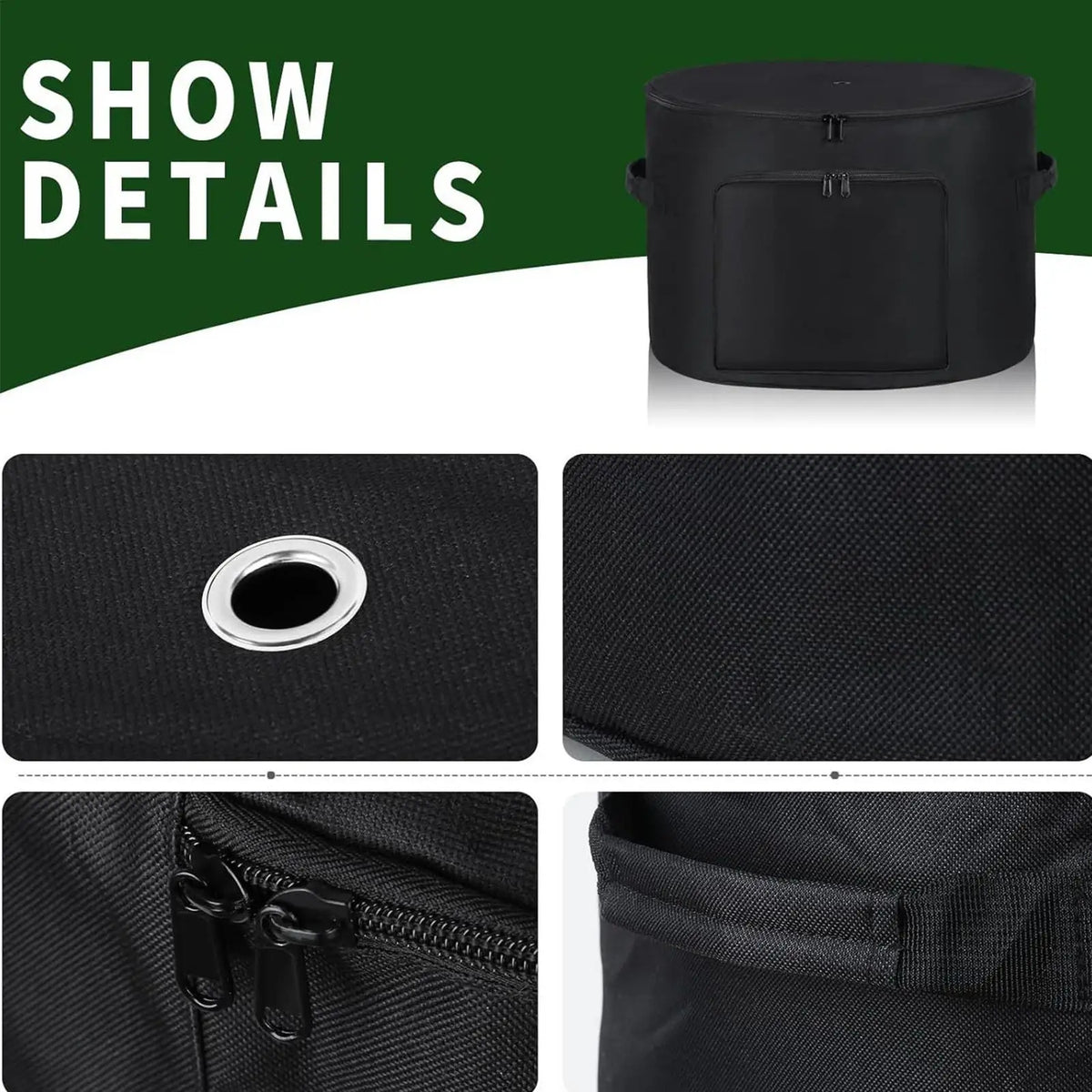 Garden Hose Storage Pot – Weatherproof 150ft Oxford Organizer