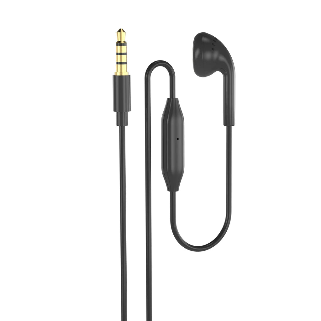 INTNIUB Single-Ear Wired Headset with Mic – 3.5mm, 120cm