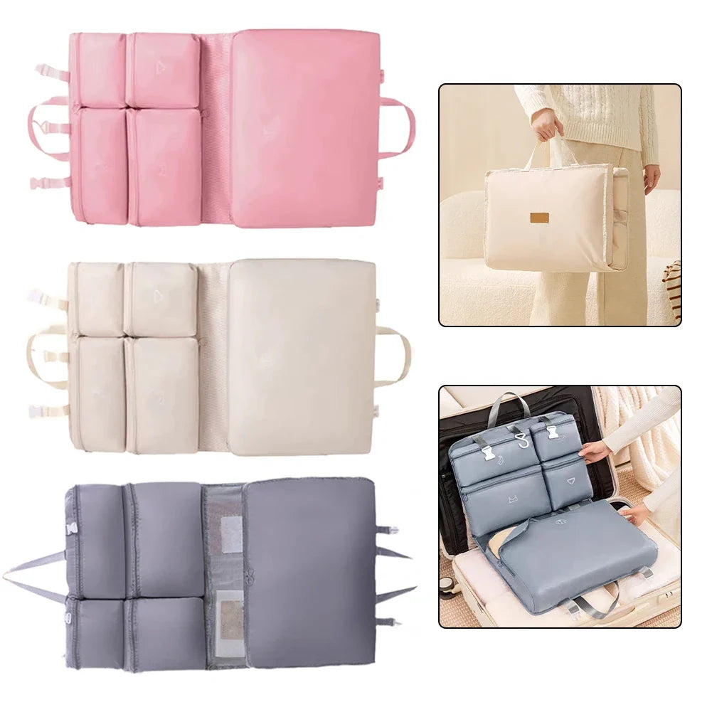 7-in-1 Travel Organizer Bag Set | Foldable Packing Cubes