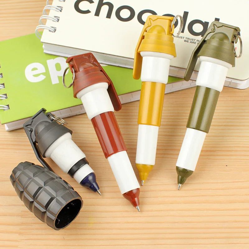 Bview Art Grenade Ballpoint Pen Retractable Creative Writing Tool