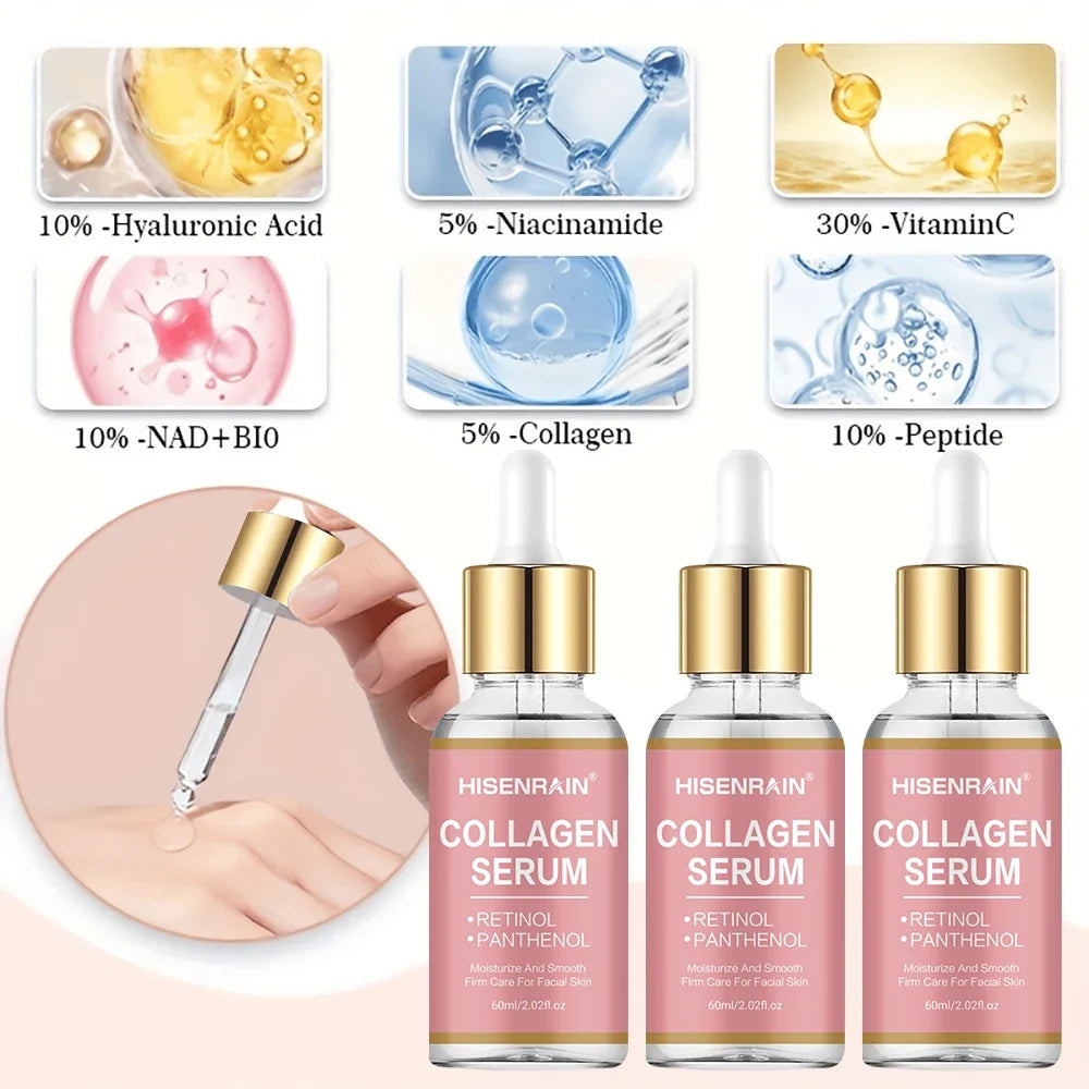 HISENRAIN Collagen Face Serum – Anti-Aging & Hydrating Gift Set