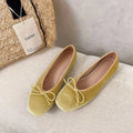 Women's Butterfly-Knot Ballet Flats – Soft Sole Slip-On Dress Shoes