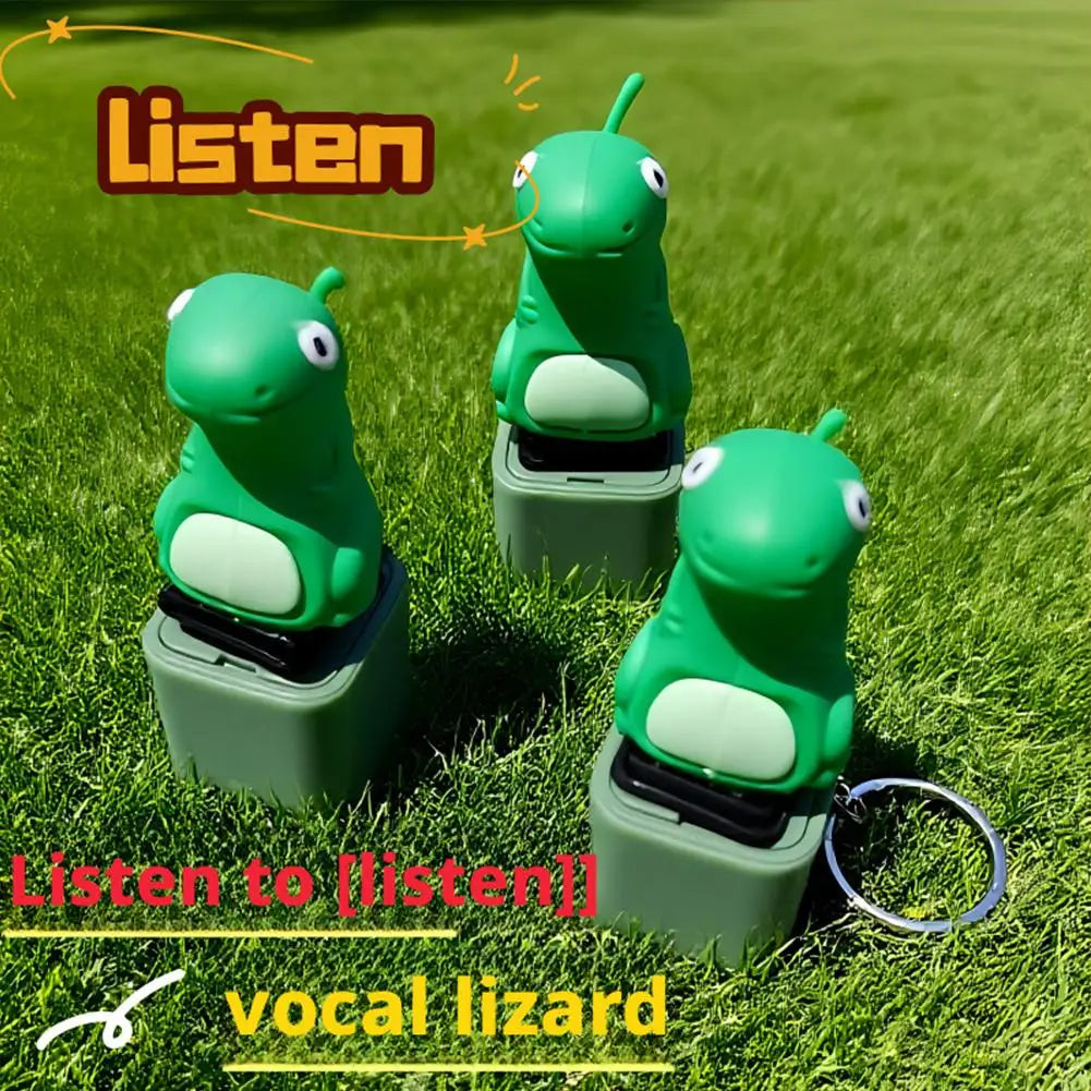Lizard Fidget Clicker Keychain – Sound & Light, USB Rechargeable