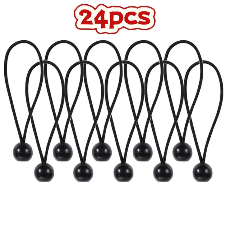 24-Pack Ball Elastic Ties – Canopy, Tent, Tarp & Awning Straps