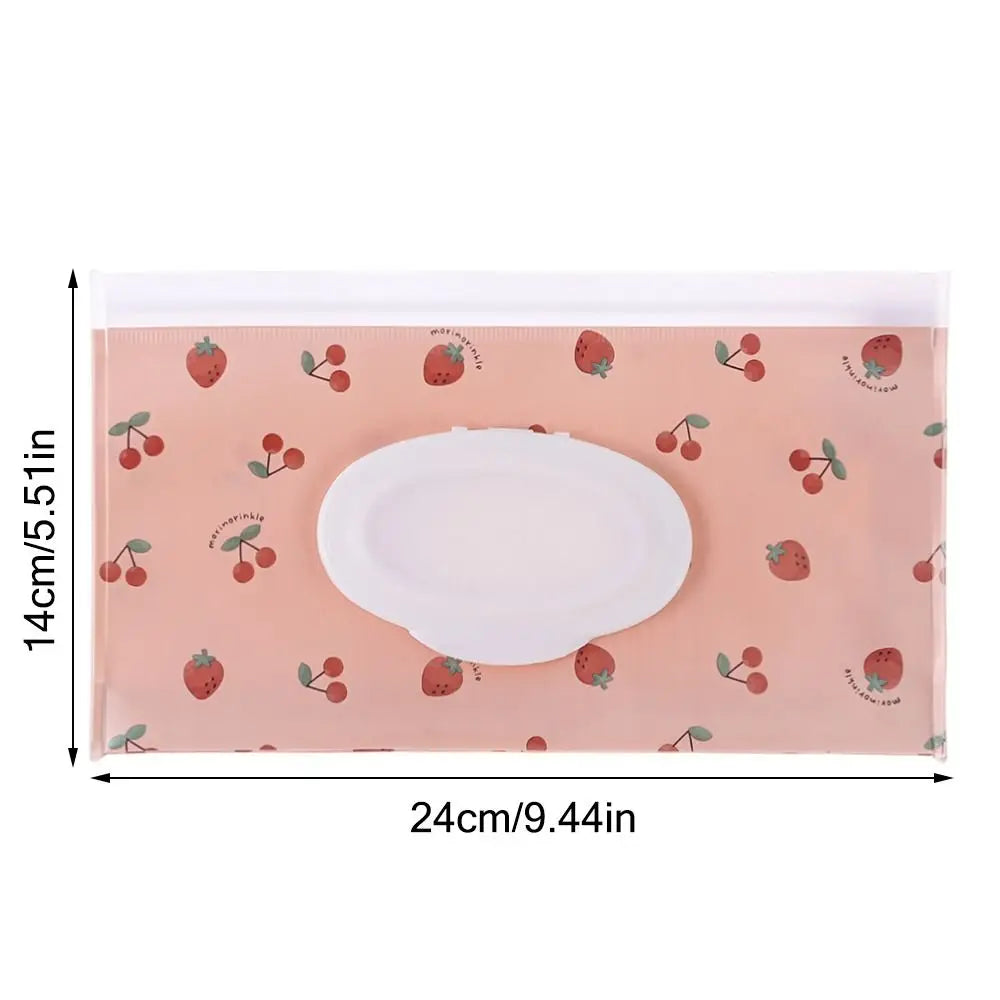 EVA Refillable Baby Wipes Pouch | Flip Cover Snap-Strap Holder