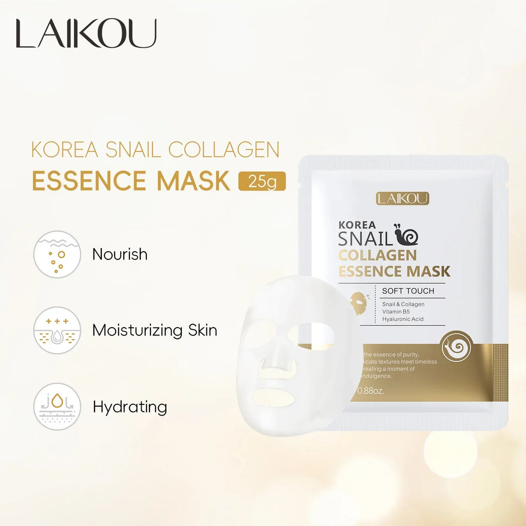 LAIKOU Snail Mucin Sheet Mask – Anti-Aging & Hydrating Skin