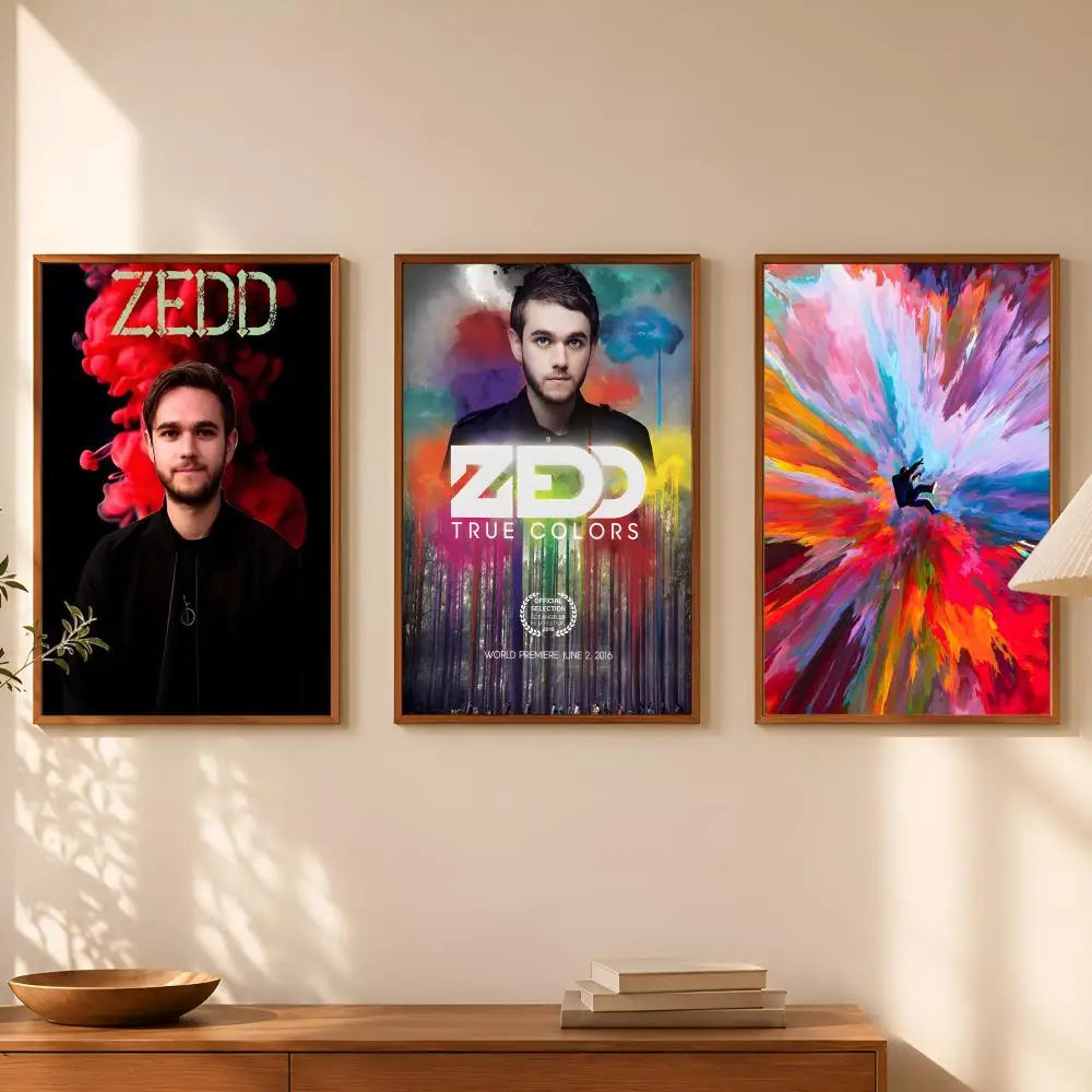 Zedd HD PVC Self-Stick Wall Art Poster | Waterproof Music Decor