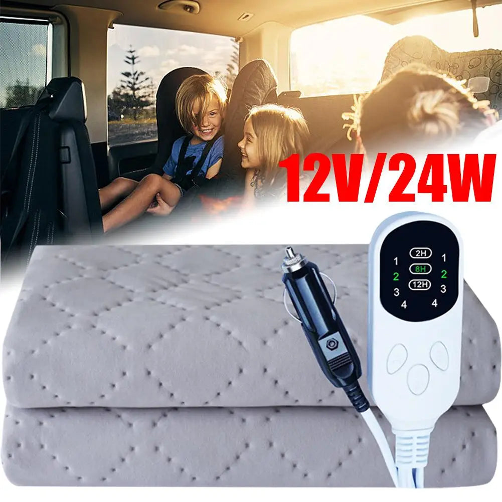 12V Electric Heated Car Blanket – Camping, Truck & Off-Road