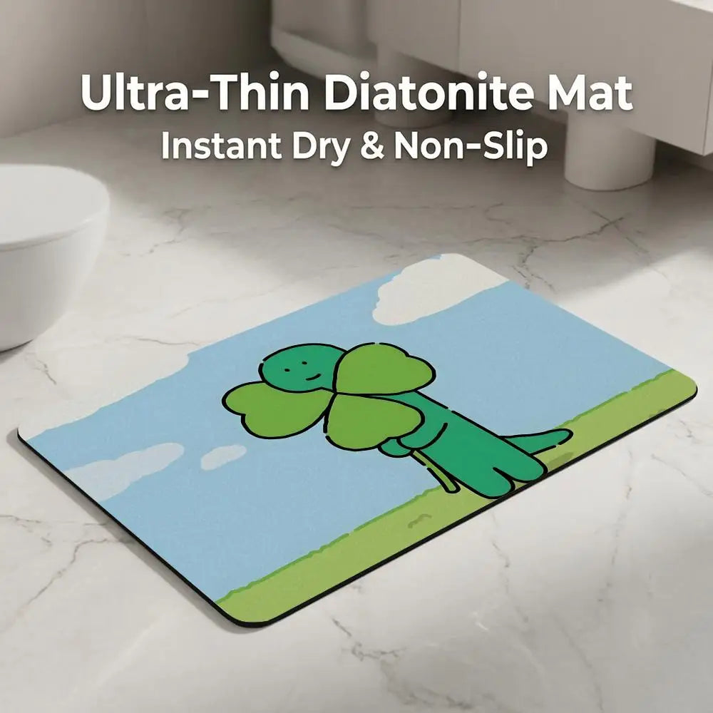 Dinosaur Diatomite Bath Mat – Quick Dry & Non-Slip
